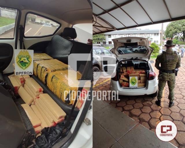BPFRON apreende mais de 250 quilogramas de maconha em Cascavel 