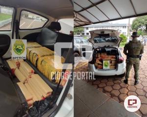 BPFRON apreende mais de 250 quilogramas de maconha em Cascavel 