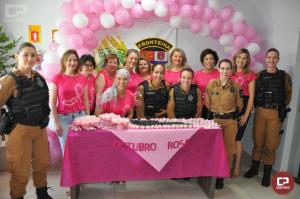 BPFron realizou caf com a comunidade apoiando a campanha outubro rosa em Marechal Cndido Rondon