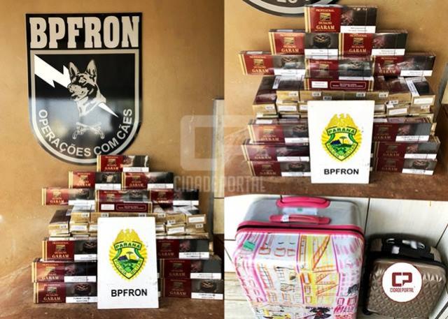 BPFRON apreende cigarros contrabandeados em Marechal Cândido Rondon