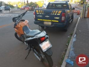 PRF da Ponte da Amizade recupera motocicleta furtada