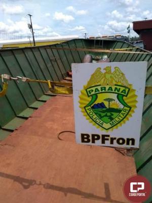 BPFron apreende cerca de 30 mil pacotes de cigarros em uma ocorrncia na cidade de Guara - PR