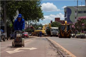 Ateno motoristas: Trecho da Rua Raimundo Leonardi em Toledo est interditado para obras