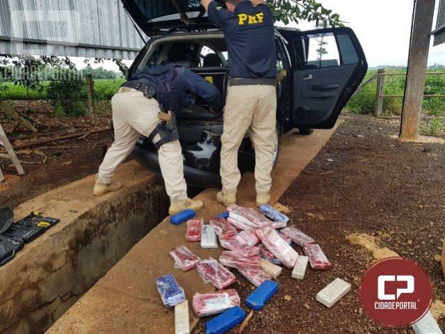 PRF prende traficante gacho acompanhado da esposa grvida e do filho de 4 anos em So Miguel do Iguau