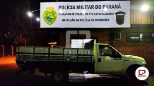 Durante Operação em Marechal Cândido Rondon, BPFRON e PF recuperam veículo furtado