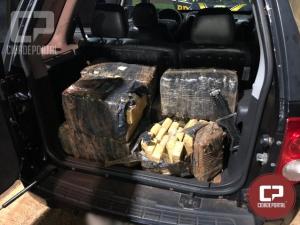 Uma pessoa foi presa transportando 207 kg de maconha em Santa Terezinha De Itaipu