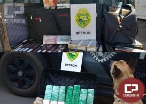 BPFRON apreende droga e contrabando aps abordagens a nibus em Toledo