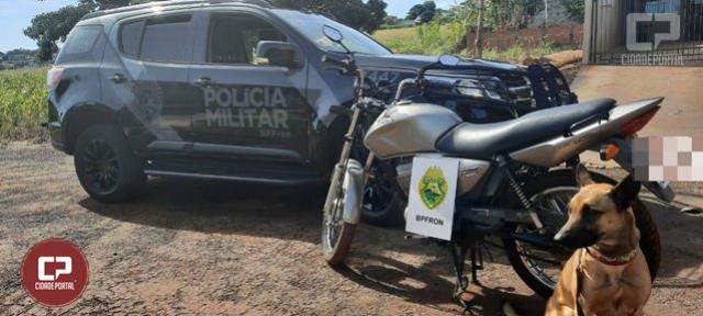 BPFRON recupera motocicleta furtada em Marechal Cndido Rondon durante Operao Hrus