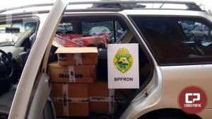 BPFron apreende veculo carregado com contrabando em Nova Santa Rosa
