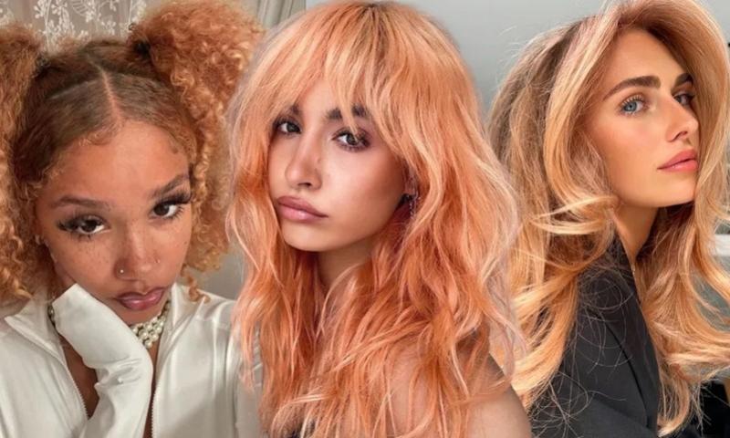 Peach Fuzz: 10 inspiraes de cabelos coloridos com a cor do ano de 2024