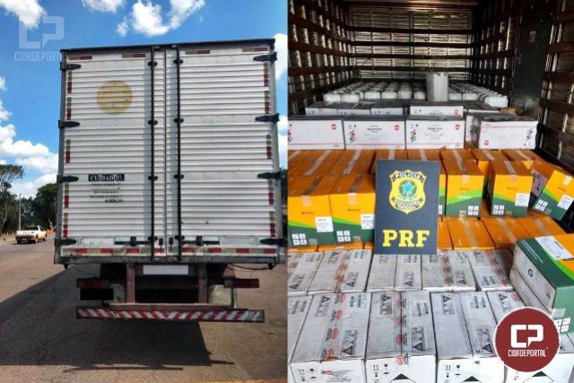 PRF recupera em Campo Mouro mais de 7 toneladas de agrotxicos roubados em SC