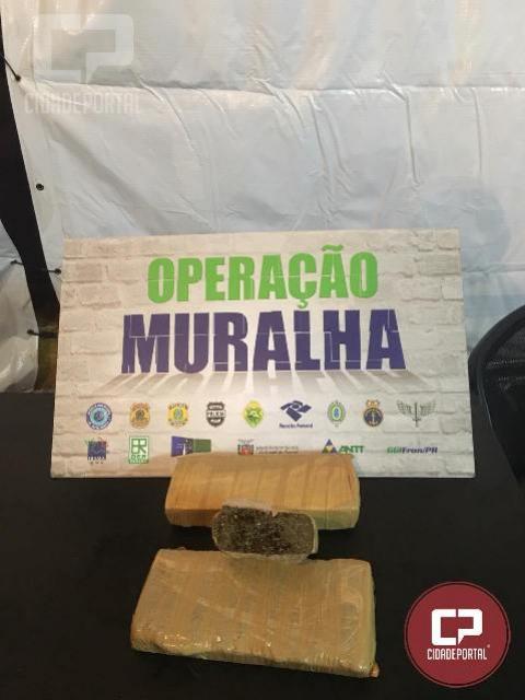BPFRON em ao conjunta prende homem com 2kg de maconha em Guara