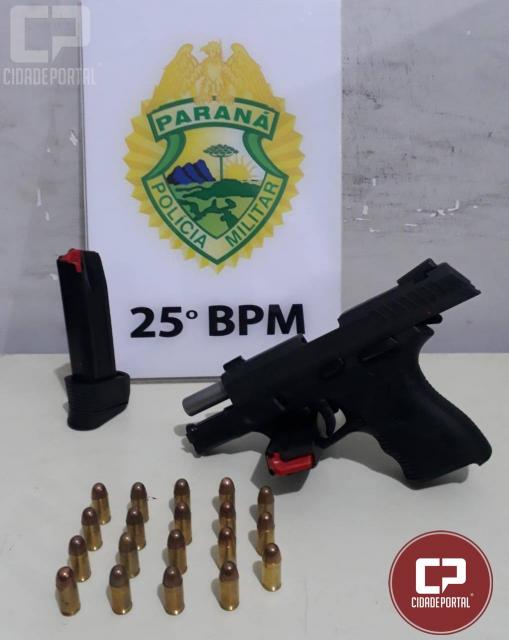 Polcia Militar de Umuarama prende homem por posse ilegal de arma de fogo