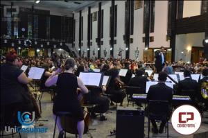 Orquestra Filarmnica do Unicesumar se apresentou pela terceira vez em Goioer