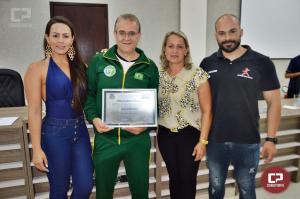 Treinador de Karat Mario Ronei Bento foi homenageado com Ttulo de Mrito Esportivo