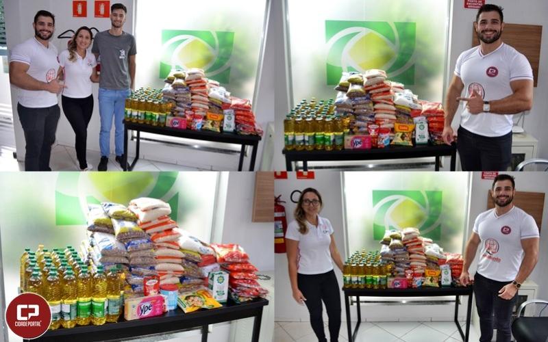 Cidade Portal, em parceria com a ACIG, realiza ação social e doa 180 kg de alimentos para a Santa Casa de Goioerê