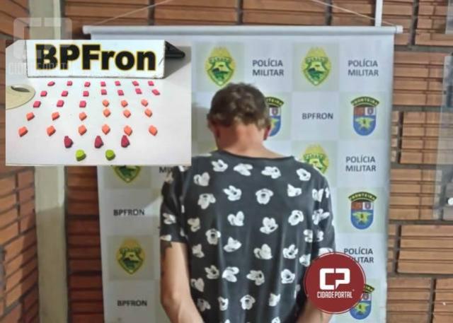 BPFron apreende indivduo com ecstasy em Marechal Cndido Rondon-PR
