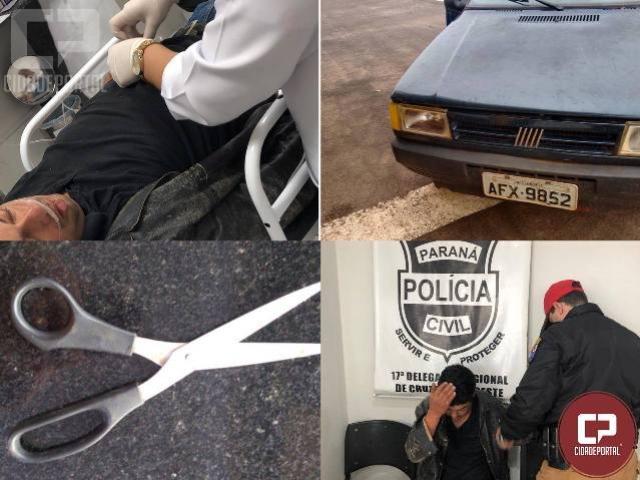 Policiais Rodovirios salvam famlia que era mantida refm dentro de veculo na PR-323