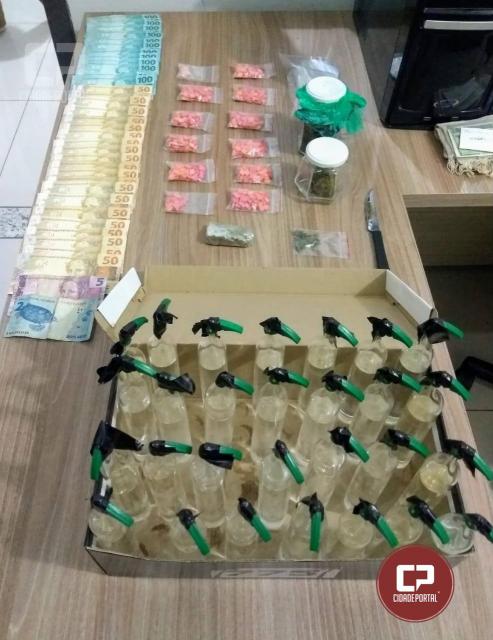 Polícia Militar de Umuarama apreende grande quantidade de Ecstasy, Lsd, Lança Perfume e Maconha