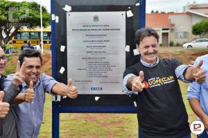 Prefeito Betinho Lima e Deputado Frango entregam diversas obras a populao goioerense