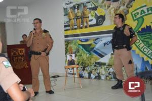 4 BPM realiza homenagem a Policial Militar em destaque do ms de maio