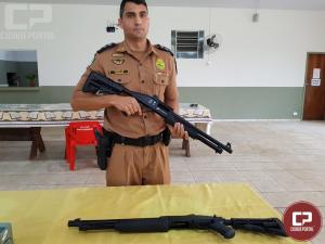 Comando da Polcia Militar de Goioer rene imprensa para divulgar novos armamentos