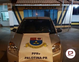 Policiais Rodovirios Estaduais do Posto de Palotina recuperam veculo roubado em Goioer