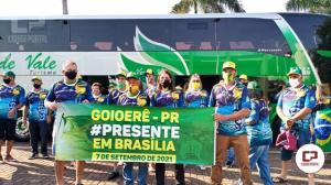 Comitiva Goioerense vai a Braslia para manifestaes de 7 de Setembro