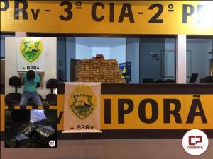 Polcia Rodoviria Estadual do Posto de Ipor apreende 135 tabletes de maconha somando 85 KG