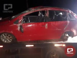 Acidente automobilstico entre Novo Sarandi/Nova Sta Rosa deixa veculo com danos materiais