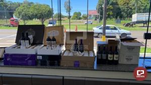 PRE de Cianorte apreende 72 garrafas de vinho importado em Tuneiras do Oeste