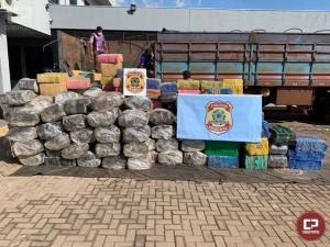 Polcia Federal apreende 23 toneladas de maconha em abordagem na cidade de Campo Mouro