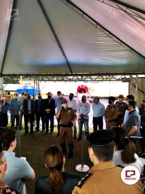 Solenidade de entrega de viaturas para Polícia Militar foi realizado na manhã na sede da 4ª Cia em Maringá
