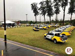 Solenidade de entrega de viaturas para Polícia Militar foi realizado na manhã na sede da 4ª Cia em Maringá