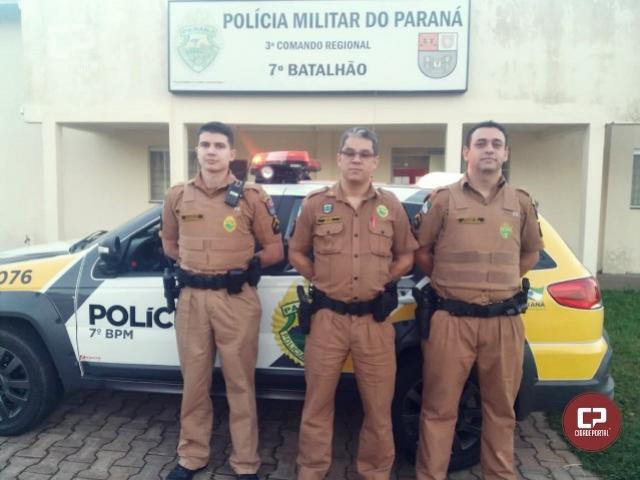 Equipe policial militar do 7 BPM salva beb de apenas 11 dias, que estava engasgado em Cruzeiro do Oeste