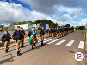 7° BPM realiza solenidade militar em homenagem ao Patrono da Polícia Militar do Paraná
