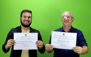 Professor Aristeu e Cssio Zanuto esto diplomados para gesto 2021/2024 em Rancho Alegre D`Oeste