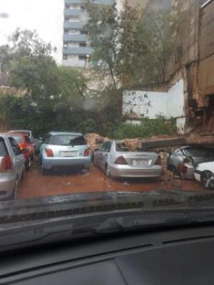 Forte chuva causa deslizamento em Ciudad del Este