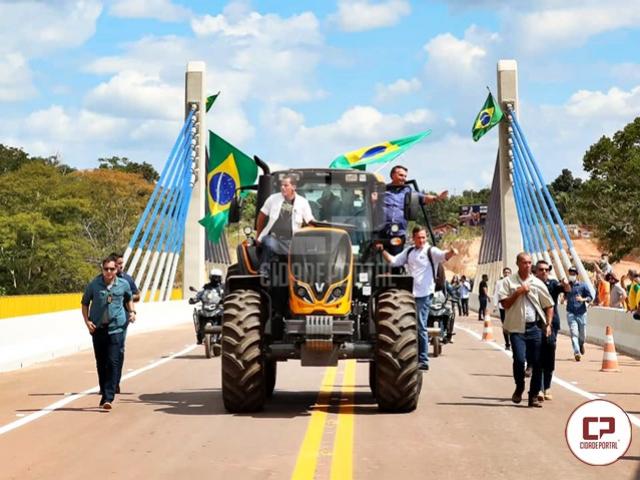 Bolsonaro inaugura ponte do rio Parnaíba, que liga as regiões sul do Maranhão e do Piauí via BR-235