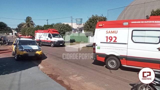 Crianças ficam feridas em acidente na Rua do Café, em Goioerê