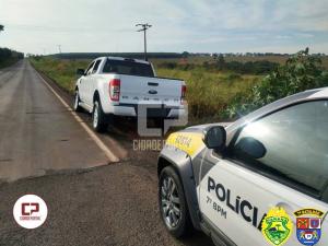 Polícia Militar age rápido e recupera veículo instantes após ser roubado em Rondon