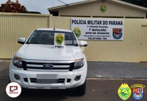 Polícia Militar age rápido e recupera veículo instantes após ser roubado em Rondon
