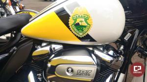 Polcia Rodoviria Estadual da 3 Cia/BPRv recebe quatro motocicletas Harley Davidson