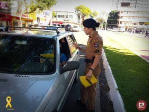 Polcia Militar realiza Campanha Maio Amarelo em Maring