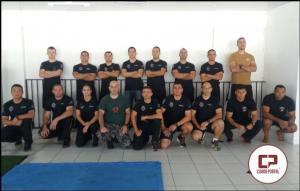 Professor Dinatale ministra instruo em Defesa Pessoal e Combate Corpo a Corpo para unidade ROTAM de Campo Mouro