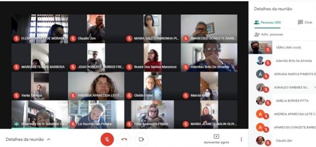 NRE de Goioer realizou encontro virtual para discutir a importncia do Meet como ferramenta