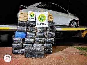 Polcia Militar apreende mais de 360 kg de maconha aps acidente em Tapejara