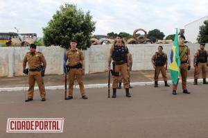 7° BPM celebra aos 169 anos da Polícia Militar do Paraná com solenidade militar