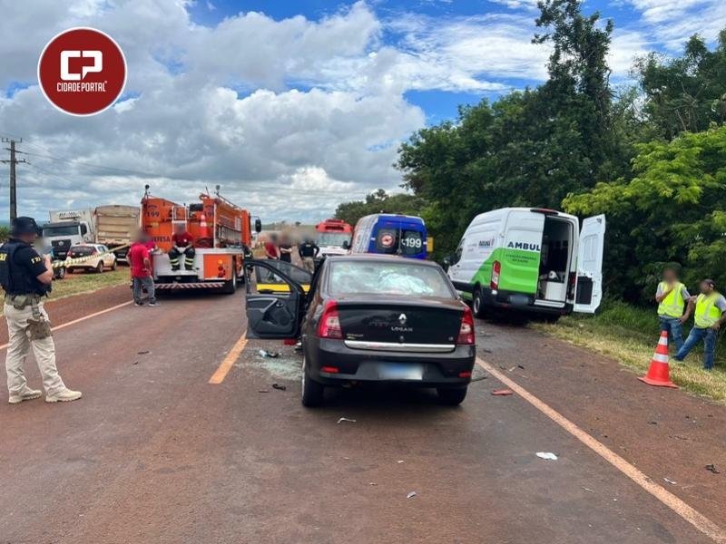 Viatura da PRF se envolve em acidente no município de Ubiratã