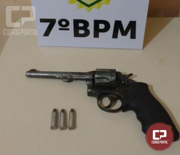 Polcia Militar de Mariluz prende um pessoa acusada de roubo com arma de fogo